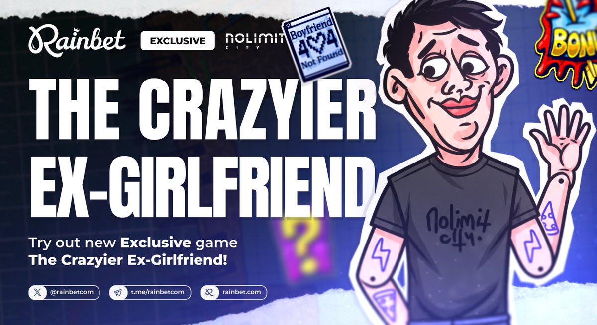 rainbetcom's tweet photo. Nolimit City brings you exclusively on Rainbet,

The Crazyier Ex-Girlfriend. https://t.co/uP207tuwyW