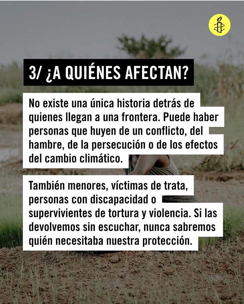 ExtremaduraAI's tweet photo. ¿Que son las Devoluciones en Caliente? 
7️⃣ claves para entenderlas
@amnistiaespana 
#DDHH #derechoshumanos
#devolucionesencaliente
#migración #migrante https://t.co/nQEnRRvbTl