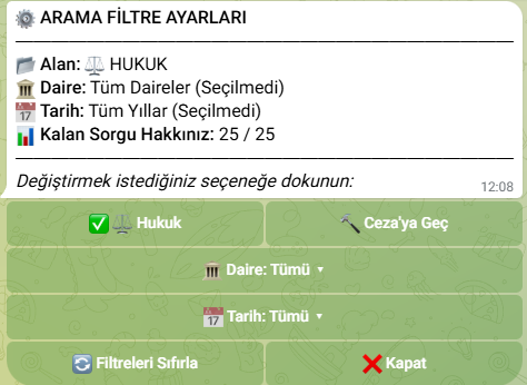 zekaisuni's tweet photo. ⚠️Yargıtay Kararları Telegramda⚠️
HukukcuApp Telegram Botu yayında!
Hemen test edebilirsiniz: 👉 https://t.co/bwjA5ixFnH https://t.co/5EHI7c4HT8