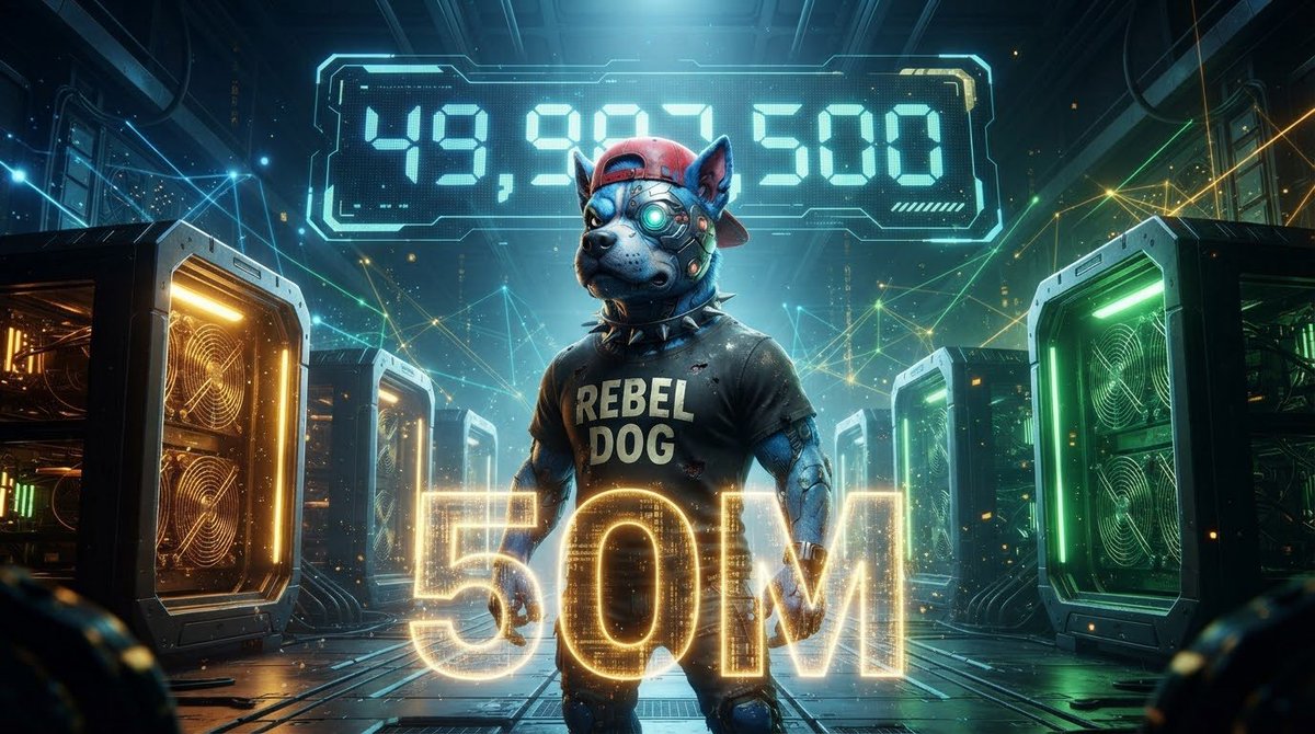 RebeldogRD's tweet photo. 🚨🔥 WE’RE ALMOST THERE!

⛏️ 50,000,000 RD MINED! 🐕⚡

The REBEL DOG community is pushing harder than ever.
We’re just moments away from hitting the 50 MILLION RD milestone! 🚀

🔥 Keep mining
🔥 Keep inviting
🔥 Keep building

50M is not the finish line… it’s just the beginning. 🐕🚀

#REBELDOG #RD #Crypto #Mining #Airdrop