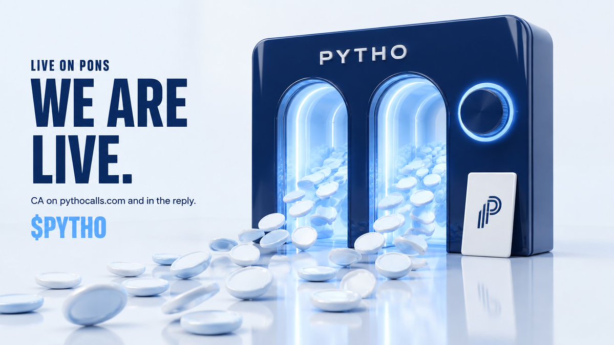 PythoCalls's tweet photo. DEX Screener is paid for $PYTHO.

☑ One pair, one address
☑ Check it against https://t.co/aq4VbElKvW before you trade
☐ Anything else claiming to be the pair is not us @PythoCalls 

CA:0xc09765ce0380e51c96f975c21c6159aeadb5f0d2

$PYTHO on @ponsdotfamily https://t.co/crNHZ73i7g