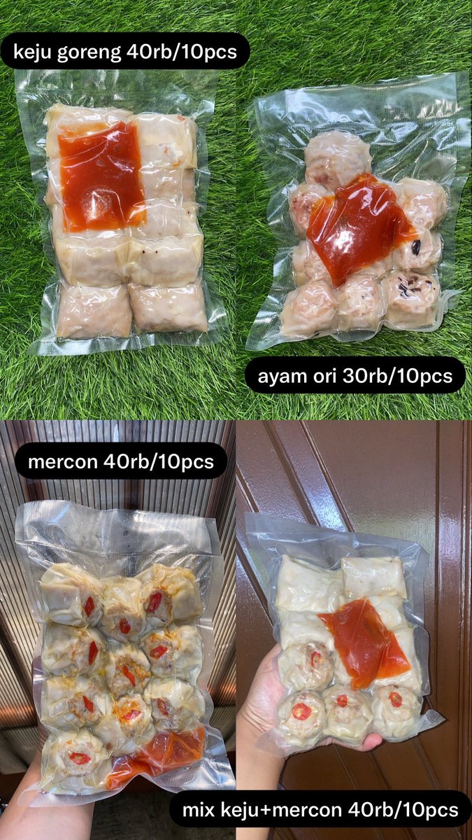 bakuldimsum_'s tweet photo. Pren doakan aku ga gulung tikar. Ayam mahal. Kulit dimsum naik. Yang beli makin sepi. Yang jualan makin banyak krn semua org bertahan hidup dengan jualan.
Btw, sekalian mau promoin dagangan aku biar terus eksis dan dapurku tetep ngebul.
Pricelist ada di foto.
Bisa buat jumat berkah.
Pengiriman via paxel all jabodetabek 21rb max 6porsi. Semarang, sby, bandung, ciamis, jogja, palembang, lampung bisa kirim.
Tahan di frezer 1bulan.
Cod tiptop cimone/bisa ambil dirumah.
Freongkir utk area perum tangerang pas aku lagi anter anak sekolah.
Yuk larisin dagangan aku. Beneran lagi sepi banget. Order via dm ya.
Tolong bantu rt dagangan aku biar kesebar ke org yg mau beli dimsum aku. Makasi banyak.
