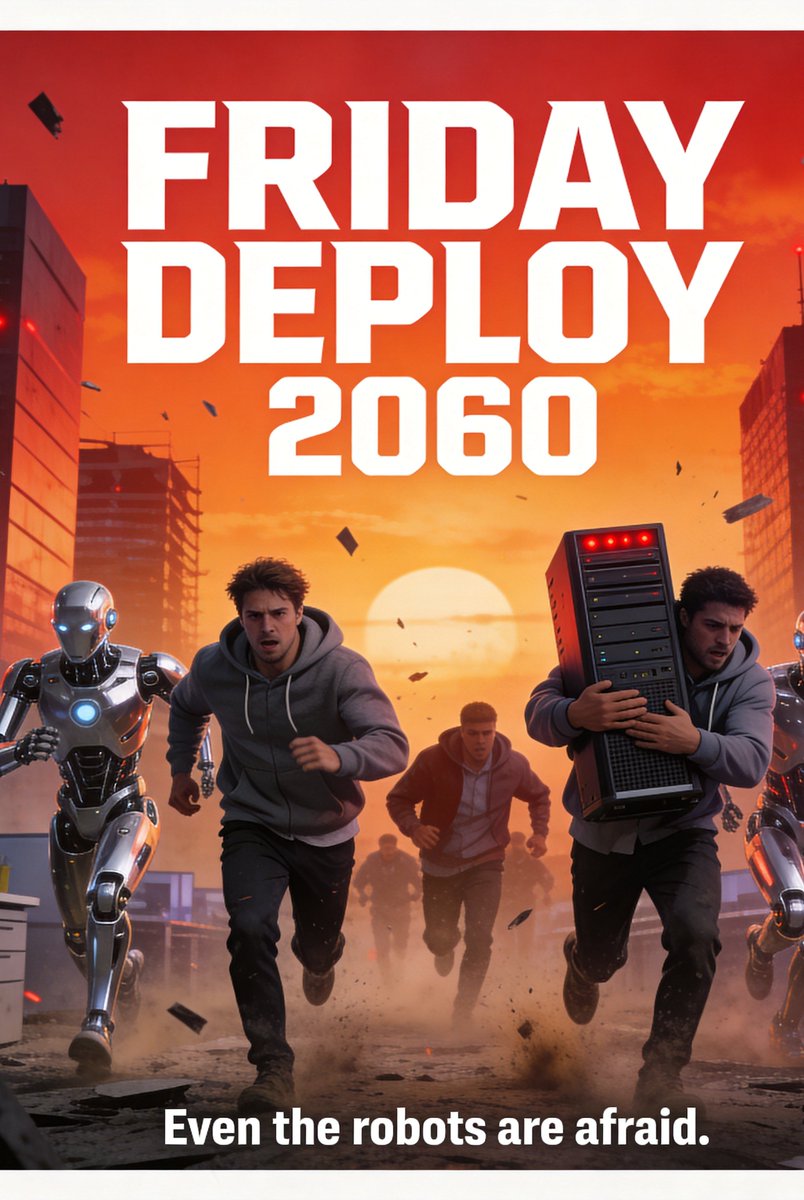 rollinggodida's tweet photo. Fully autonomous. Zero humans needed.  #FridayDeploy #DevOps #TechMemes #RollingGo #RollingGoHotelMCP https://t.co/DfY2ExtMlq