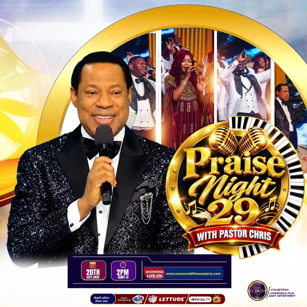 loveworldart's tweet photo. PRAISE NIGHT 29 WITH OUR MAN OF GOD PASTOR CHRIS. Gloryyyyyy!

It’s officially 6 days to go!
Are you ready?💃💃💃💃💃

#lmm
#loveworldsingers
#praisenightwithpastorchris 
#kingschatrecommend
#unendingpraise https://t.co/YIcTRJtPrc