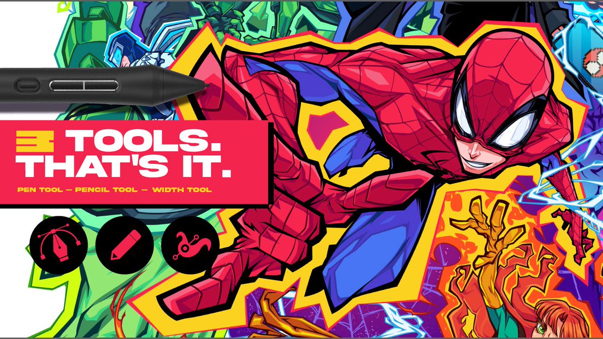 KensukeCreateS's tweet photo. Made this vector illustration with just three tools in Adobe Illustrator. 

Check out my process on how I made my  Spider-Man: Brand New Day artwork.

Yt: https://t.co/tAk9xSATXY https://t.co/QMwZbgJSYz