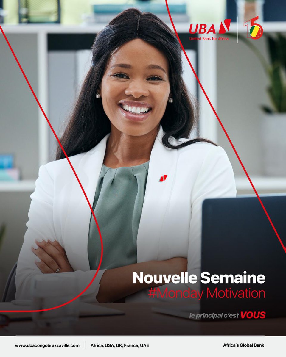 UBACongo's tweet photo. C’est lundi !

On se booste un peu, on laisse les excuses de côté et on démarre la semaine avec énergie, motivation et détermination. 💪🏾

Chaque lundi est une nouvelle occasion de se rapprocher de ses objectifs, de relever de nouveaux défis et de faire avancer ses projets. 

Belle semaine à tous !

#MondayMotivation #UBACongo #Motivation #NouvelleSemaine #Objectifs #AfricasGlobalBank
