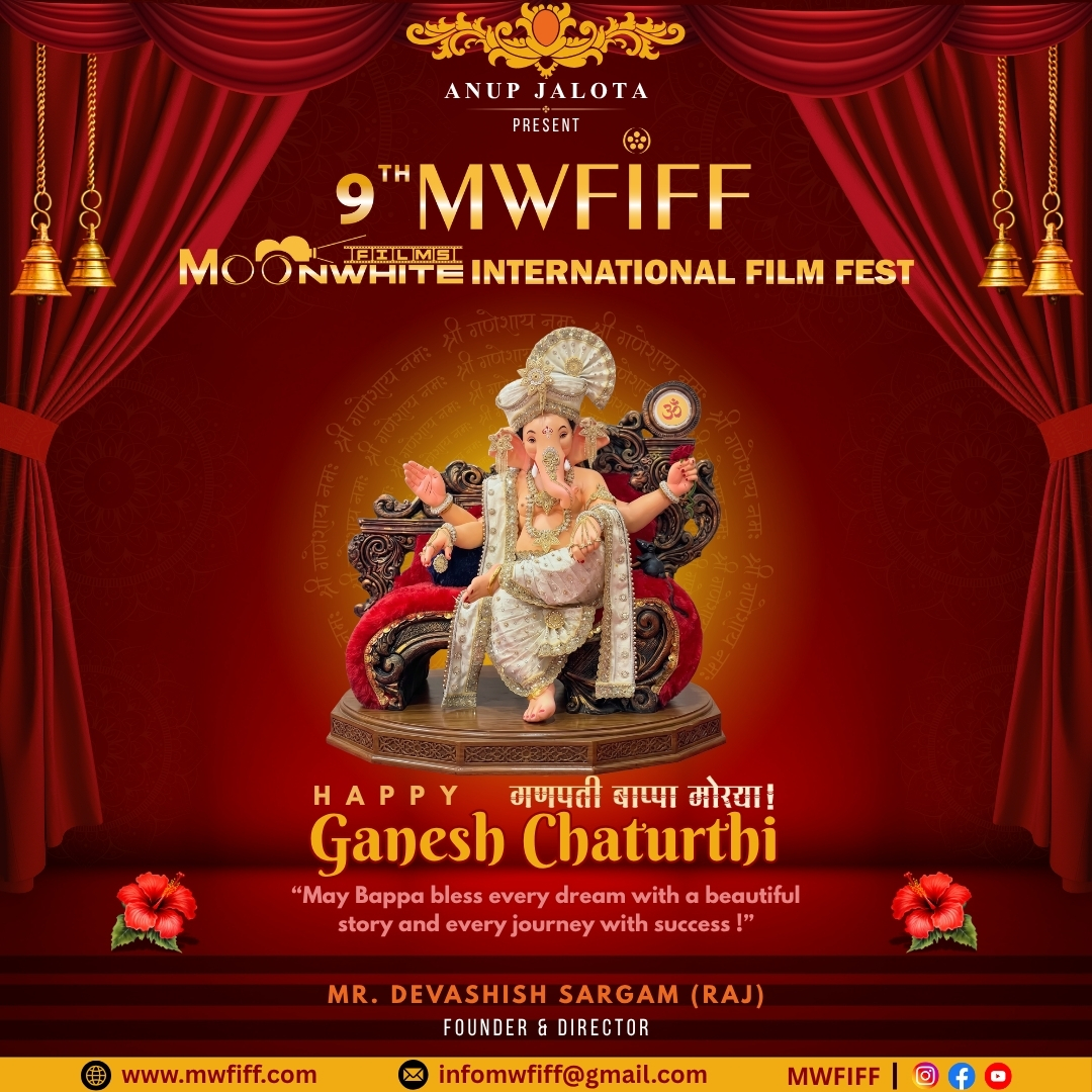 mwfiff's tweet photo. 🙏गणपति बाप्पा मोरया! Ganpati Bappa Morya 🙏 May Lord Ganesha illuminate our paths with wisdom, creativity, courage and new beginnings, and bless every dream with the strength to become a beautiful reality.
Devashish Sargam (Raj)
Founder &amp; Director
MWFIFF
#GanpatiUtsav #Morya https://t.co/cWImgKgoYn