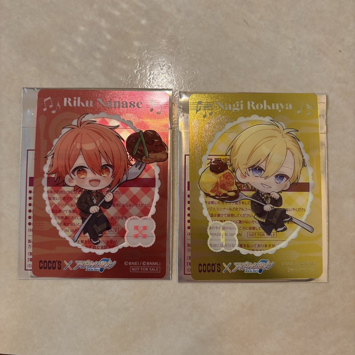 k__yk26's tweet photo. 【交換】ココス アイドリッシュセブン アイナナ クリアカード 

【譲】ナギ、陸
【求】大和(身内分)

◎同種交換
◎郵送交換希望

陸は推しですが希望数揃ったためお譲りに出しています。
出先のためIDカードなしで募集させていただいております。

検索からでもお気軽にお声掛けください🌸 https://t.co/C6QToqjfO3