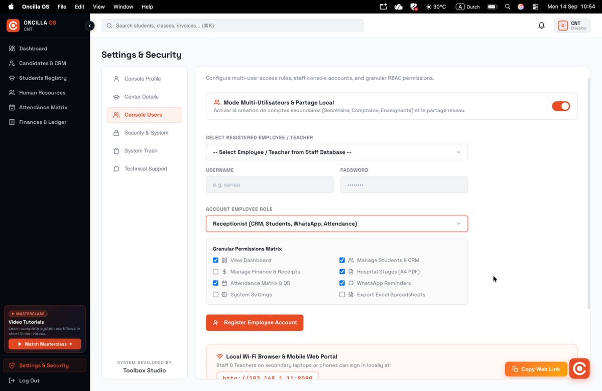 oncillaspace's tweet photo. Most SaaS traps your data in the cloud with endless seat taxes.

We built Oncilla OS to run 100% offline:
• Local multi-user RBAC
• Zero cloud dependency
• Single lifetime license
Education is our MVP. Modular local-first OS for SMEs is next

Live demo: https://t.co/gLSXABWCv8 https://t.co/Dni961B1Bb