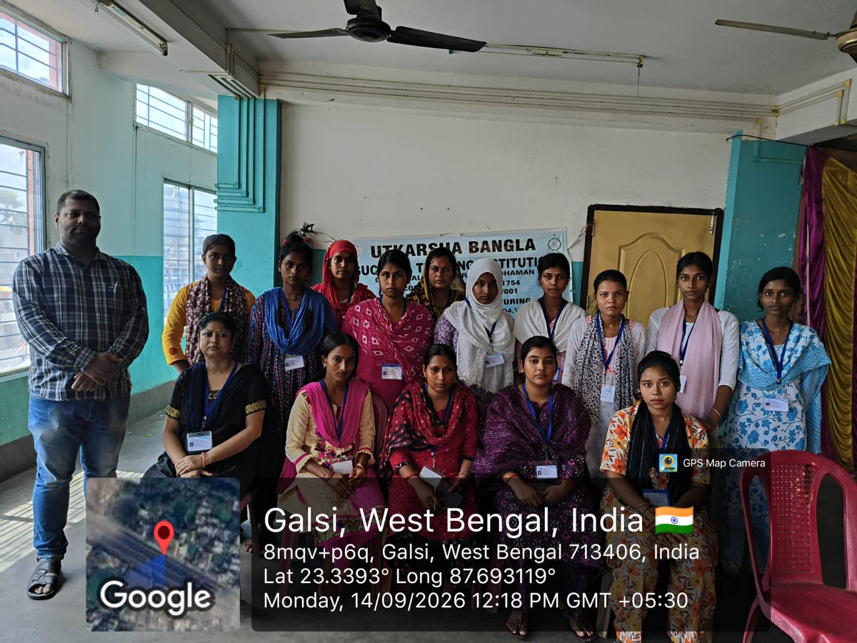 PBSSDprbdn's tweet photo. Assessment at Suchana Galsi Centre, Galsi 2 block,  Purba Bardhaman 
#StateSkillDevelopmentProgramme #SkillIndia #MakeInIndia #VocalForLocal #PBSSD #𝐒𝐤𝐢𝐥𝐥𝐬𝐃𝐞𝐯𝐞𝐥𝐨𝐩𝐦𝐞𝐧𝐭 https://t.co/l95hyWSFB8