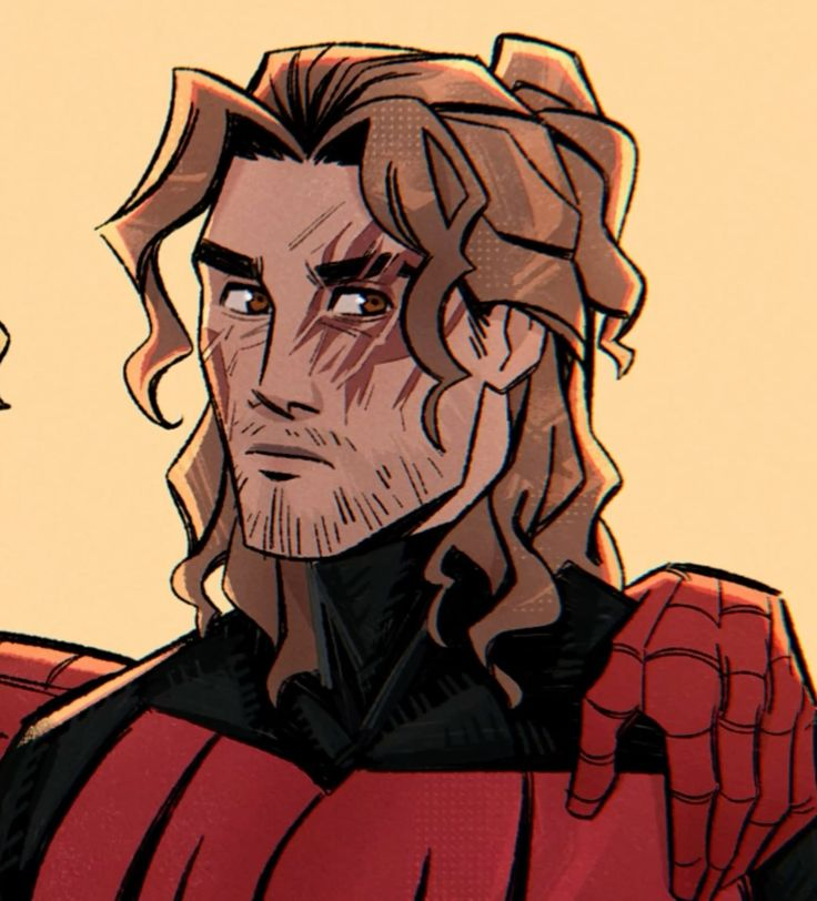 scarletspiiderr's tweet photo. don't let the hair and webs fool you , I'm NOT a hero . https://t.co/QYEB2hTm3w