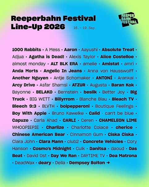 kpopconcertseu's tweet photo. Reeperbahn Festival 2026 in Hamburg on Sept. 17th
Lineup: can't be blue and  KIIRAS 

You can still get tickets.
https://t.co/1JAZTwlY8P https://t.co/stJYtcMRqt
