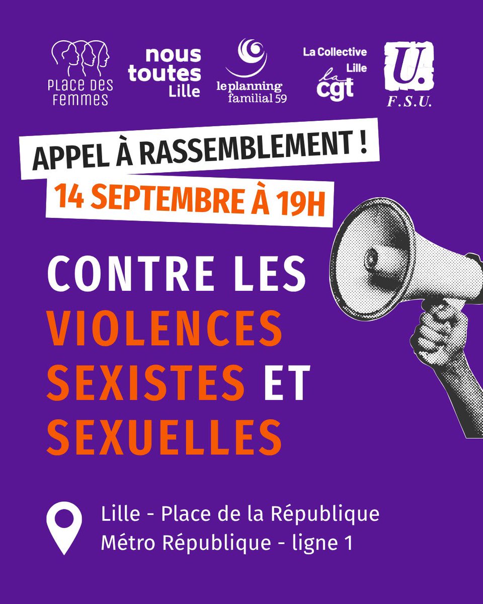 A_Linkenheld's tweet photo. 🟣 Pour une #loiintégrale contre les #VSS, mobilisons-nous !

@partisocialiste @PSNord 
@Lille_en_commun https://t.co/qA2bW3RIHc