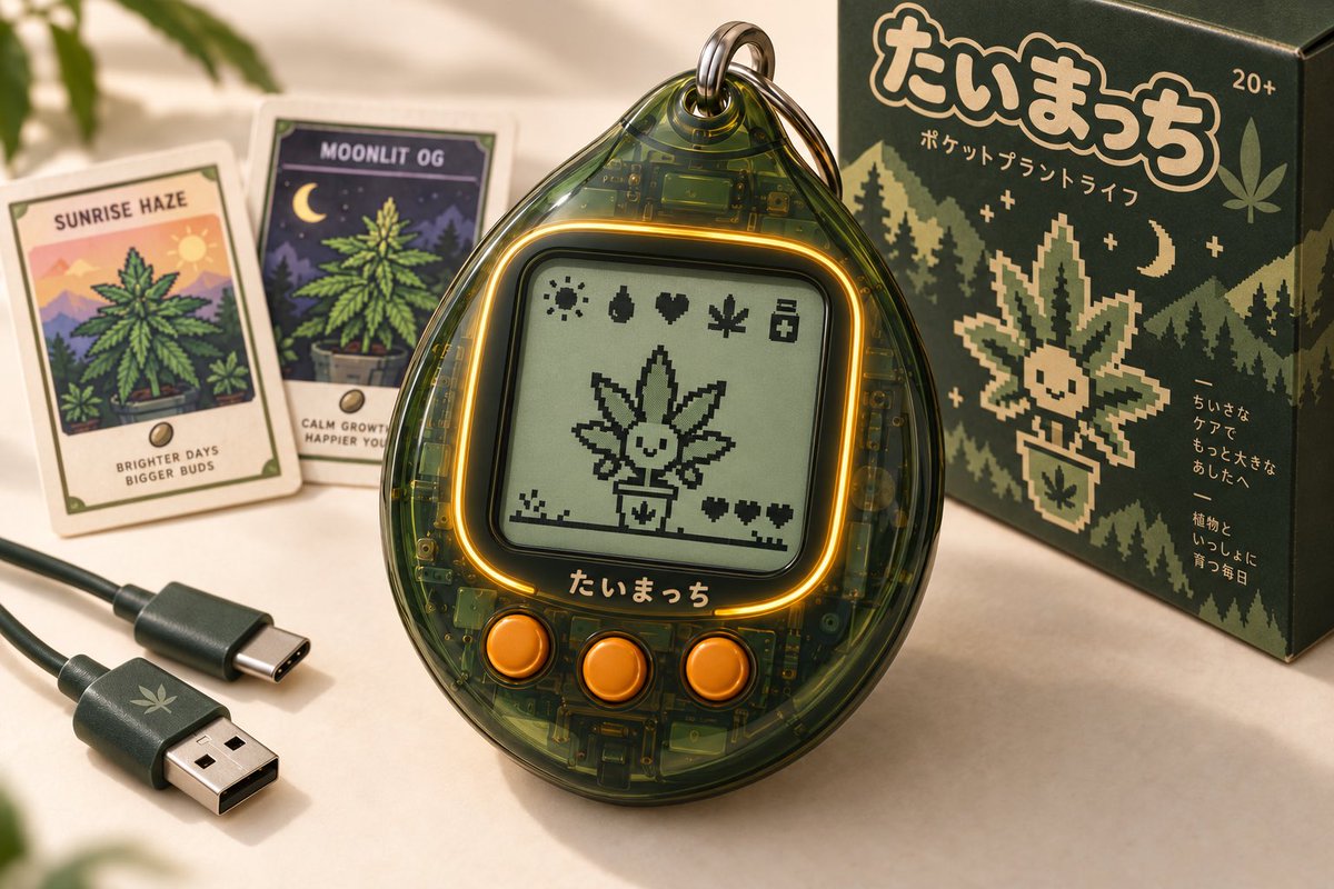 Highwide420's tweet photo. 大麻栽培の基礎が学べる大人の知育ホビー

たいまっち https://t.co/n42drMo2zO
