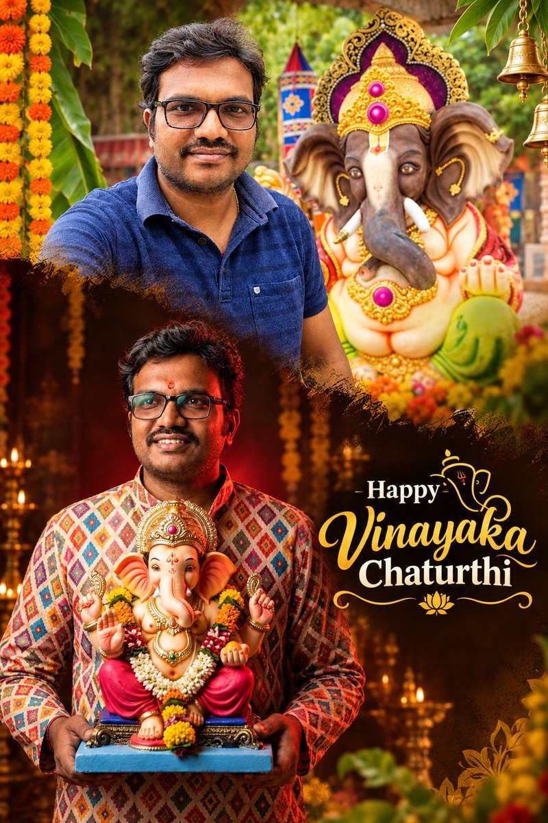 saravananv86's tweet photo. 🐘அனைவருக்கும் இனிய விநாயகர் சதுர்த்தி நல்வாழ்த்துக்கள் 🙏 https://t.co/KD1RTSubF5
