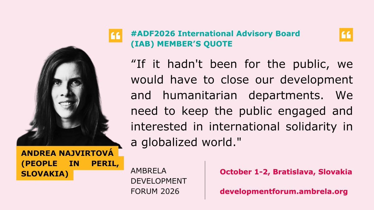 Ambrela_org's tweet photo. We’re presenting the quotes & thoughts from the members of #ADF International Advisory Board who work closely with #Ambrela platform on the final adjustments of the #ADF2026 program. Perhaps their words will convince you to come to Bratislava on October 1: https://t.co/APahWoJfB1 https://t.co/uAsMeAXMwn