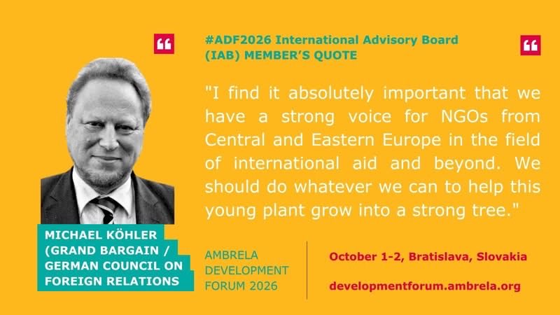 Ambrela_org's tweet photo. We’re presenting the quotes & thoughts from the members of #ADF International Advisory Board who work closely with #Ambrela platform on the final adjustments of the #ADF2026 program. Perhaps their words will convince you to come to Bratislava on October 1: https://t.co/APahWoJfB1 https://t.co/uAsMeAXMwn