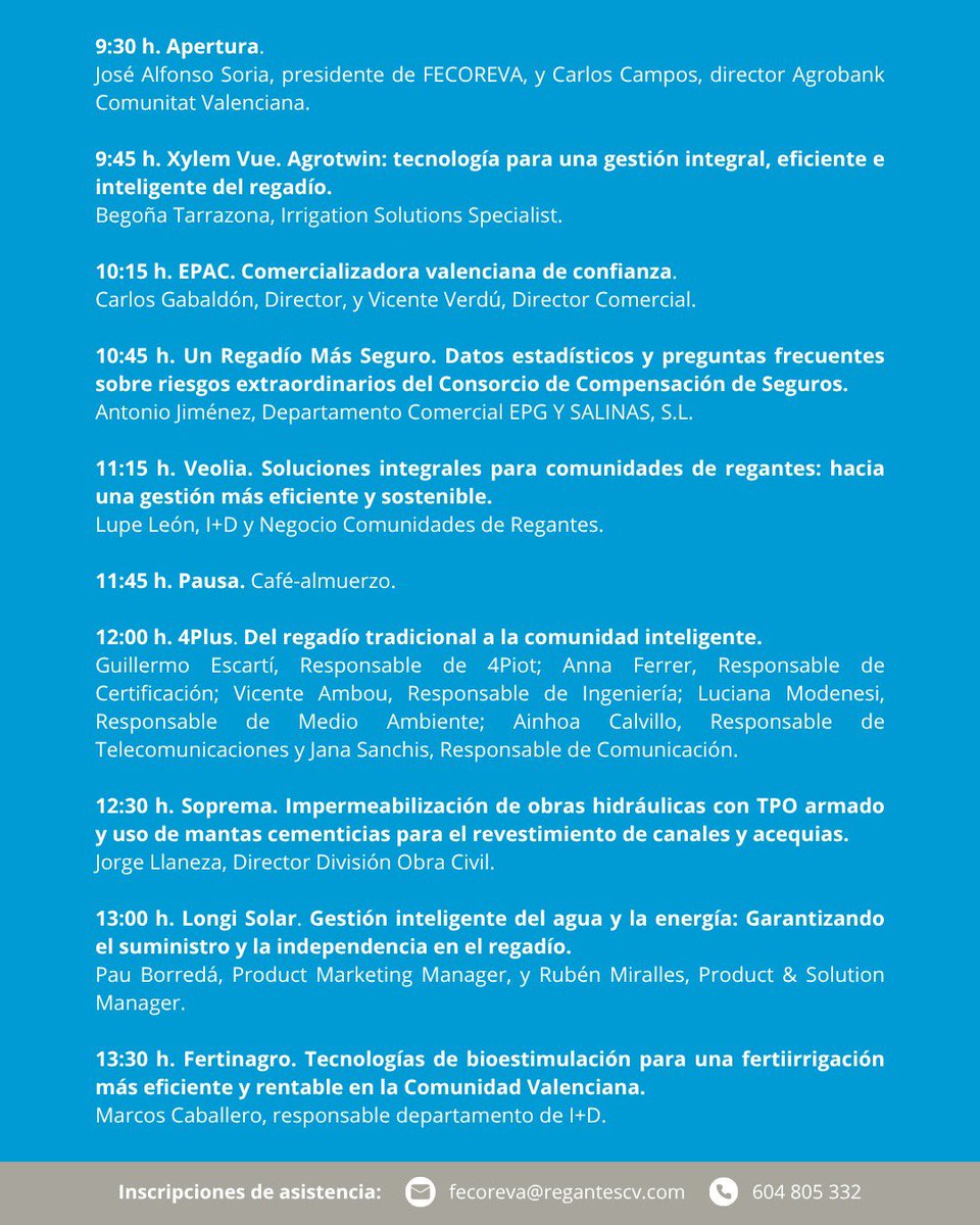 fecoreva's tweet photo. 📌 Jornada Tècnica d'Empreses 
📅 22 de setembre de 2026
🕜 9:30 hores
📍 c/ Pintor Sorolla, 8, València https://t.co/9vDrX8eYa8