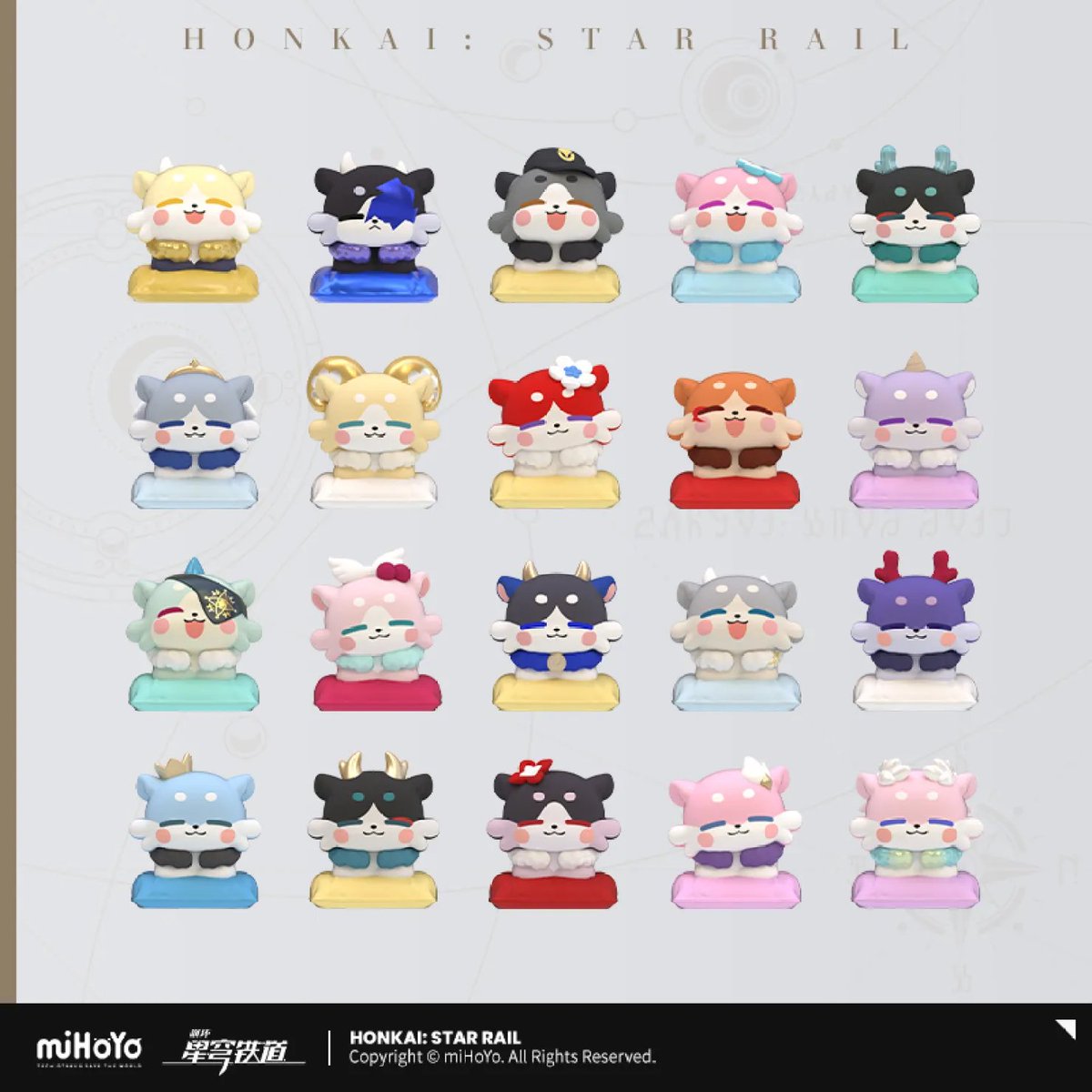StarRailVerse1's tweet photo. NEW CHIMERA MINI FIGURES

#HonkaiStarRail https://t.co/harZkOTXB2