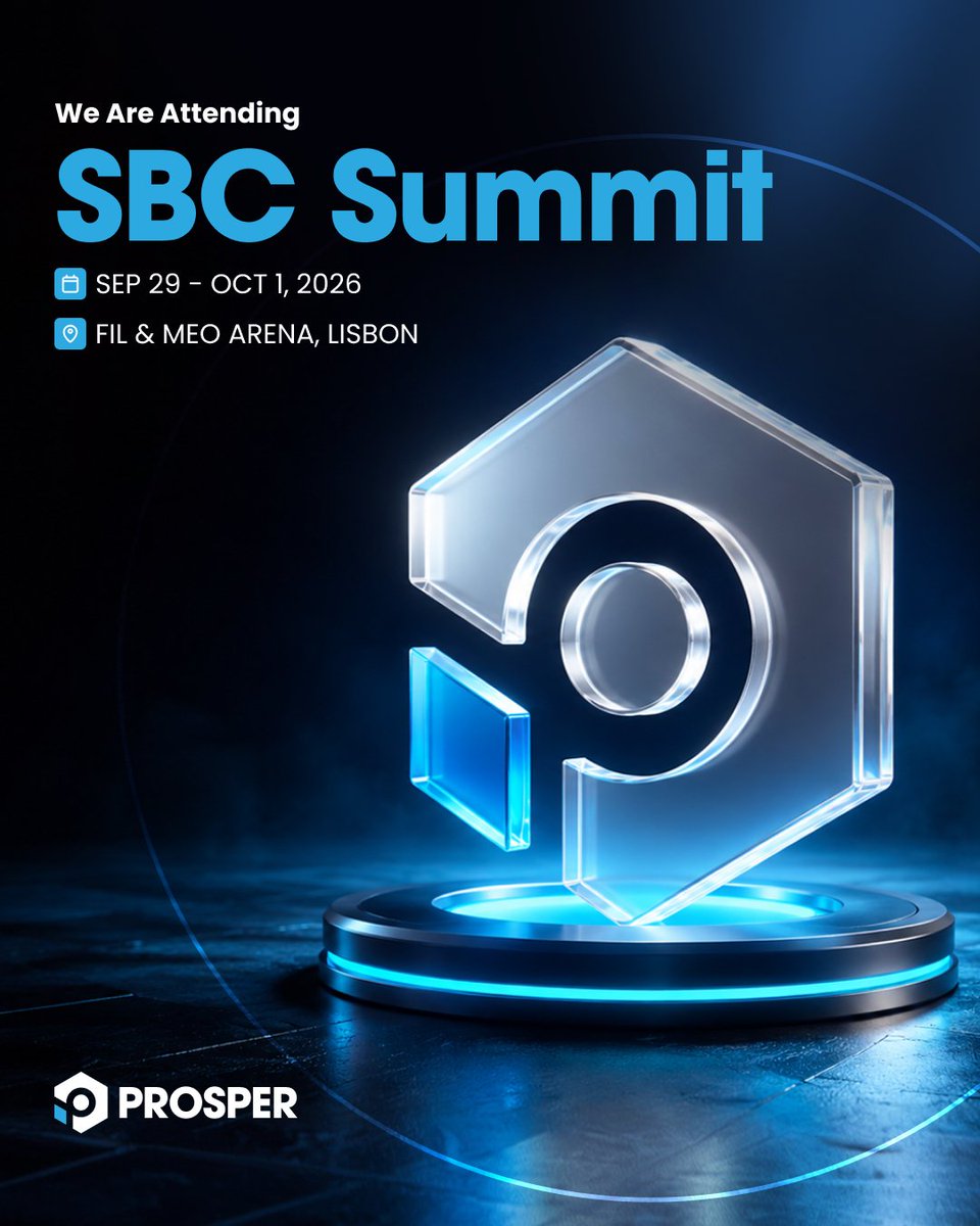 ProsperOfficial's tweet photo. We are excited to announce our Head of Partnerships Mikhail Savelev will be at SBC Summit in Lisbon (29 Sep – 1 Oct)!

If you’re also heading to FIL &amp; MEO Arena and want to explore partnership opportunities - let’s meet.

See you in Lisbon! https://t.co/IvRFxk7YLZ