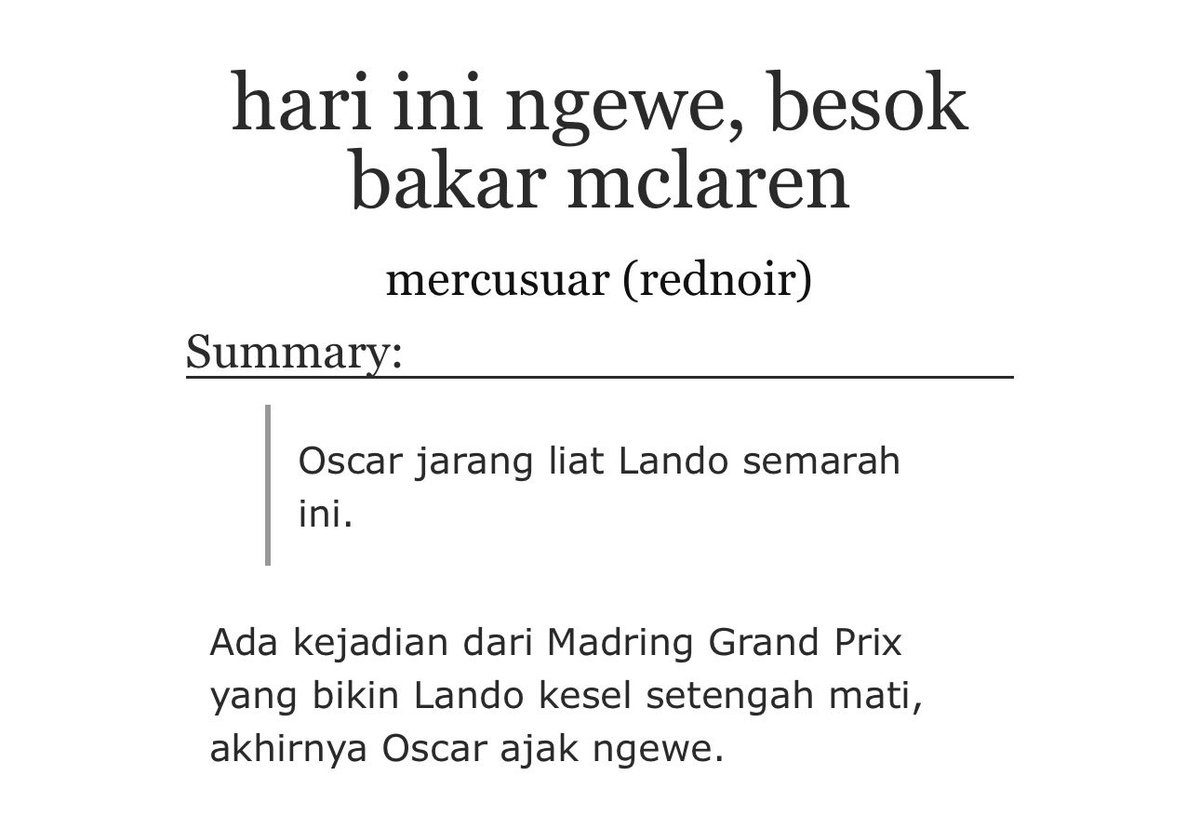 redsnoir's tweet photo. landoscar local au 🔞 
post-spanish gp 
🔗:(https://t.co/KIyWRBHZa2) https://t.co/rRzI1OOVkV