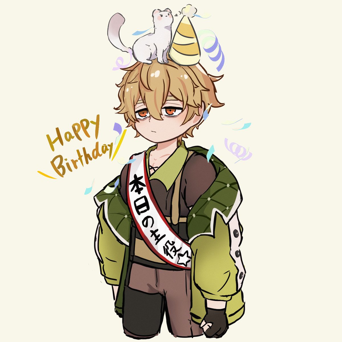 q8k8_nu's tweet photo. 誕生日おめでとうー！(等身間に合わなかった) https://t.co/pGzWlM2Q2i