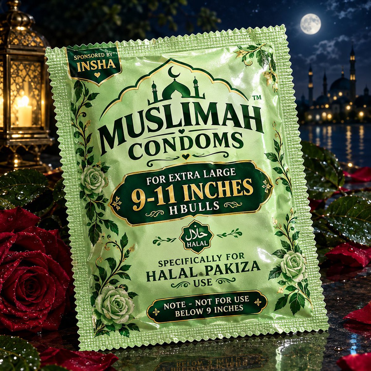 sherniqueen159's tweet photo. 🌙🥀 चाँदनी रात, गुलाबों की खुशबू और एकदम शाही पैकेजिंग… 👀✨
Muslimah Condoms का ये प्रेज़ेंटेशन देखकर आपका पहला reaction क्या है? 😂💚
ब्रांडिंग तो ऐसी है जैसे condom नहीं, कोई royal luxury product लॉन्च हुआ हो। 😭🔥
#Muslimah #Insha #Branding #Packaging #TwitterIndia https://t.co/Qd3EhsF6fH