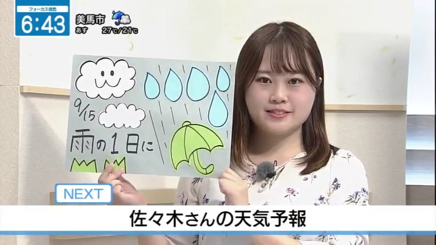 seina_jrt's tweet photo. 雨の1日に🌂⛈️

【9月15日（火）徳島の天気】
▶朝から雨で　雨の降り方に注意
▶厳しい暑さはないがムシムシ

#四国放送　#徳島　#気象予報士 https://t.co/dXW6N09Kxw