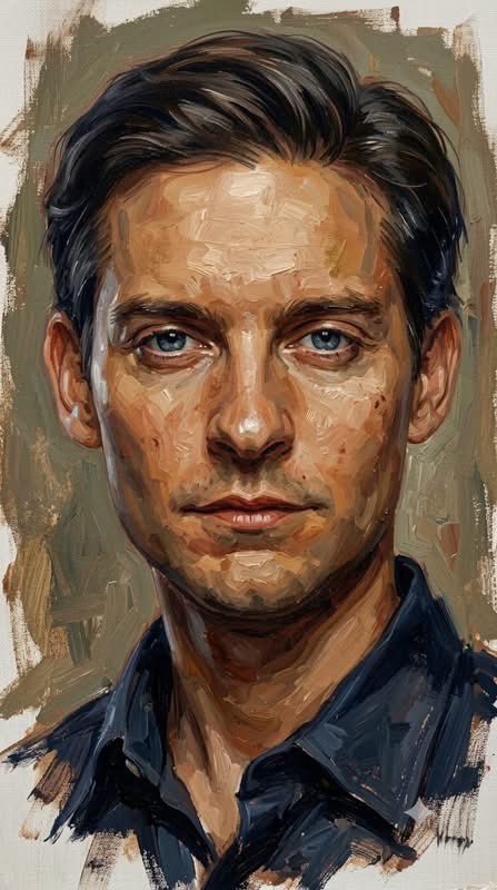 Expressive Oil Painting Portrait