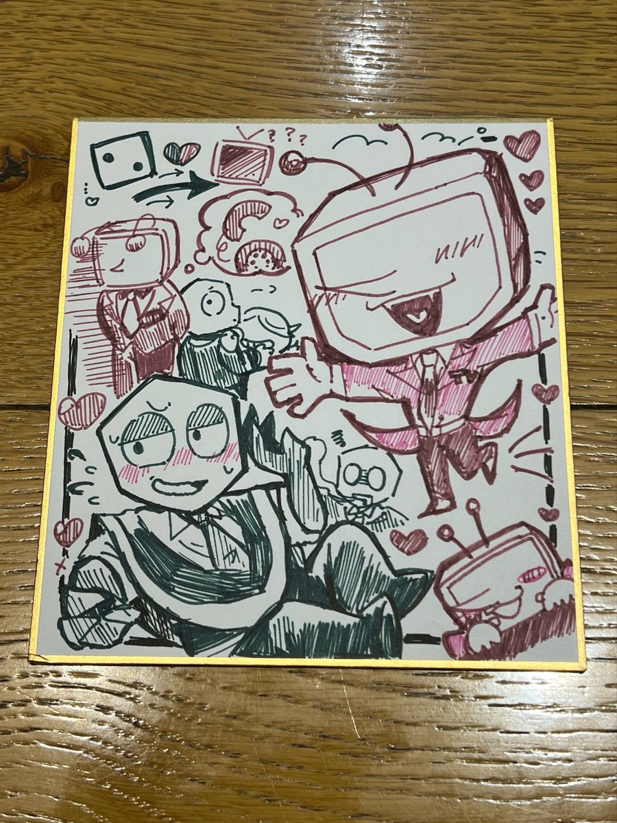 cobaruto_CO's tweet photo. 友と色紙を交互に交換するやつした

お互いの推しをカキカキ✍ https://t.co/alDseZwwiH