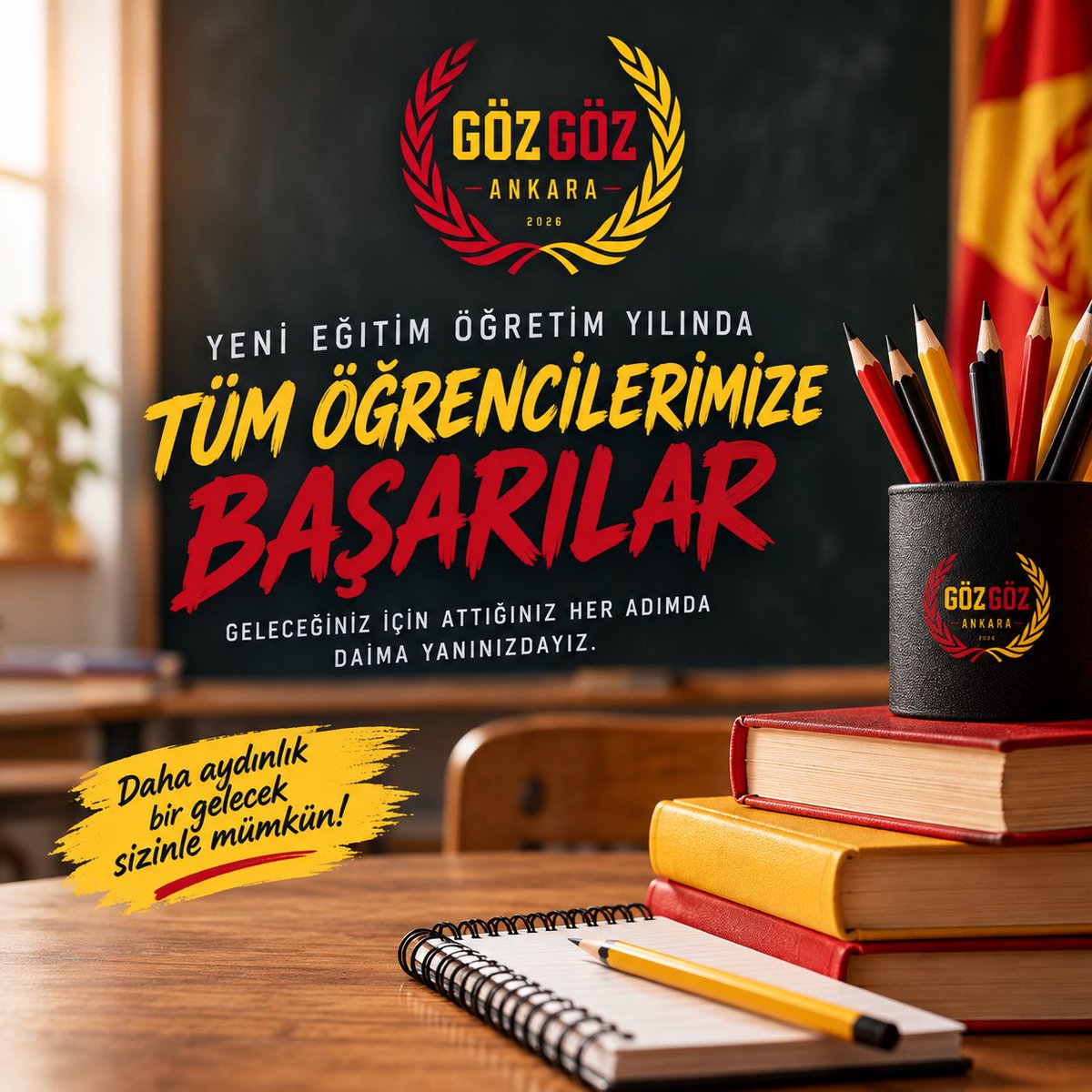 GozGozAnkara's tweet photo. Yeni eğitim öğretim yılında tüm öğrencilerimize başarılar dileriz. 

#gözgözankara #göztepe https://t.co/JQJ2VH2D3I