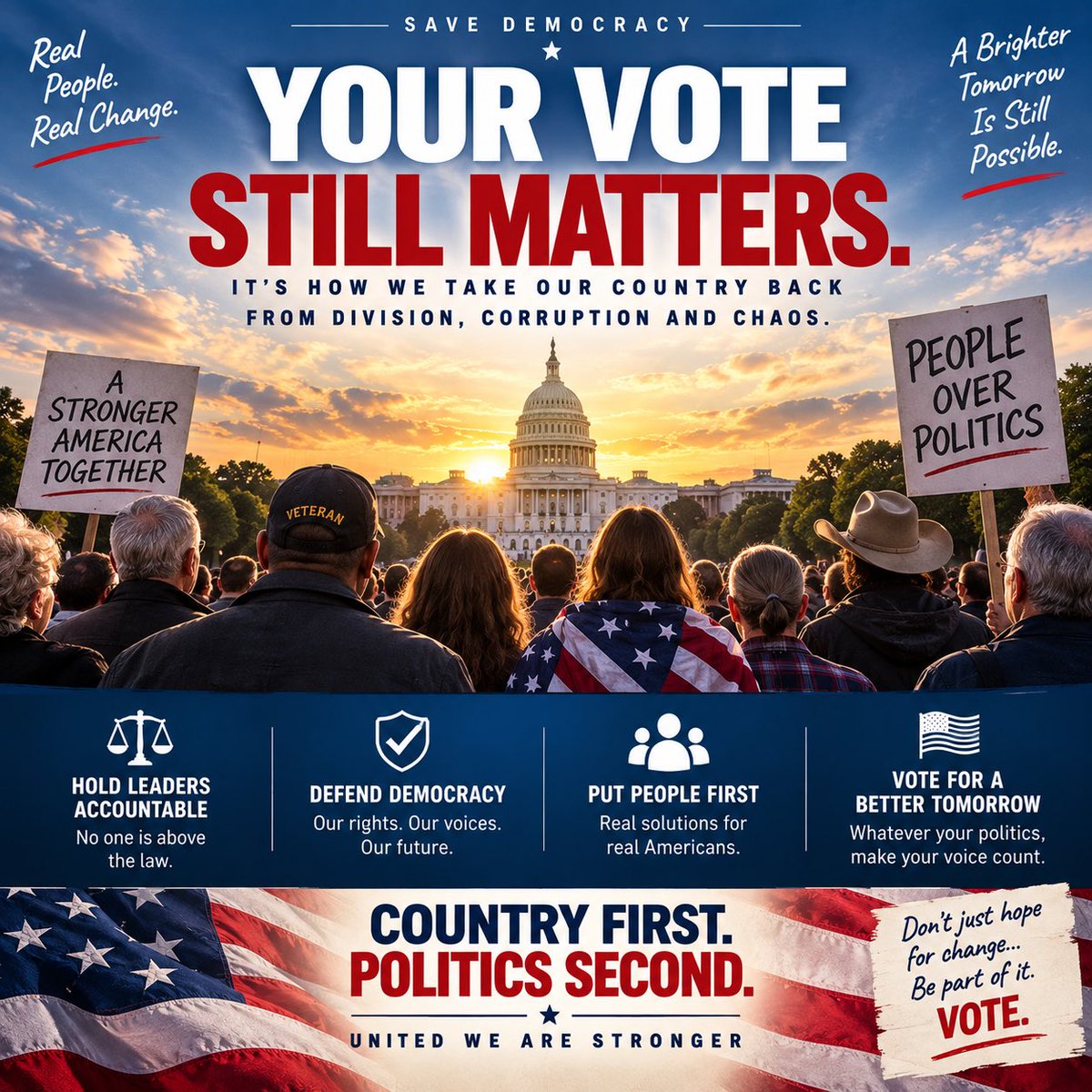 dncvoice's tweet photo. #AAATriplemanía #LaCasaDeLosFamososMéxico #Trump #TrumpPedo @Canada @AntiTrumpCanada @TeamCanada @reformparty_uk @UKLabour @Conservatives @BBCPolitics @SkyNews @ITV @theSNP @USArmy 
The USA has Lost its way and Trump is bankrupting the country as he has done with all his business 3/11 Vote Blue no matter who!