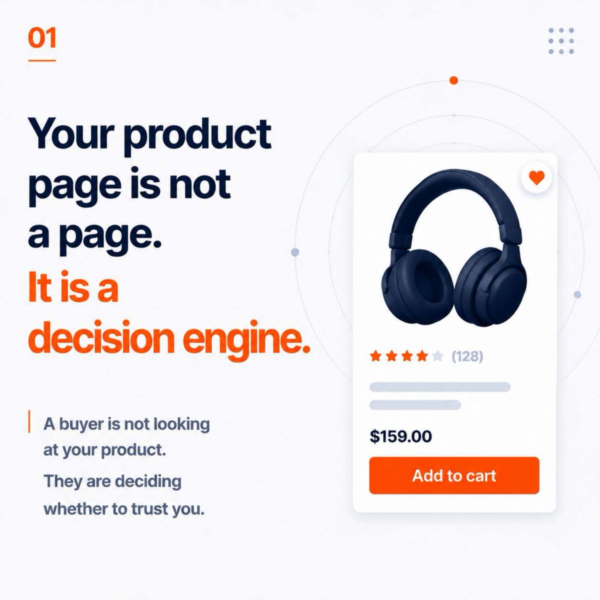 MunibQazii's tweet photo. Most brands optimize product pages for products, not decisions.

Buyers ask:
• Why trust this?
• Why buy now?
• Why this price?
• What happens after purchase?

Good PDPs answer these questions before doubt becomes a lost sale.

They build buying confidence. https://t.co/ZjLtbNHFIZ