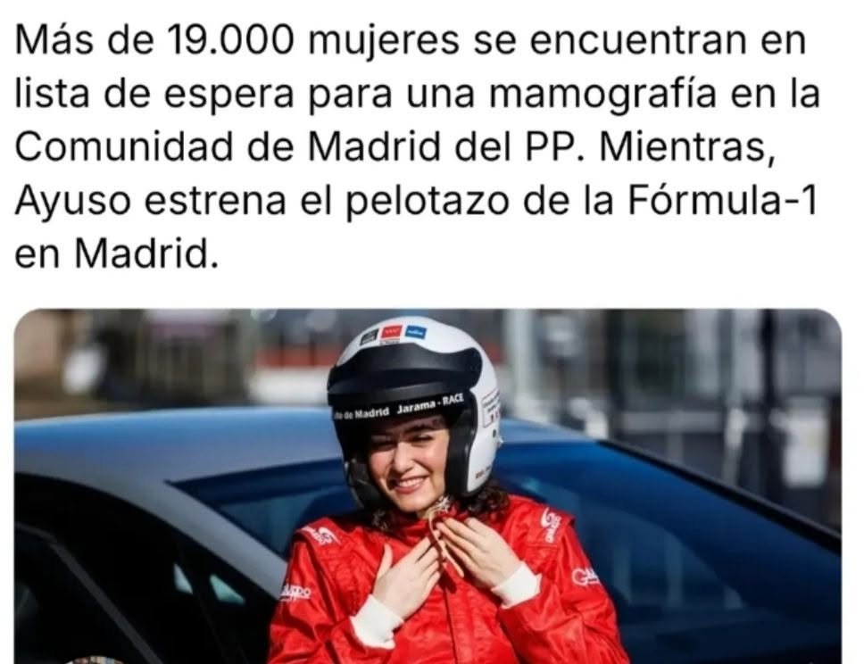 CucaLaGuarra's tweet photo. #gestionando 

otro éxito de @IdiazAyuso https://t.co/X1edeUt1AY