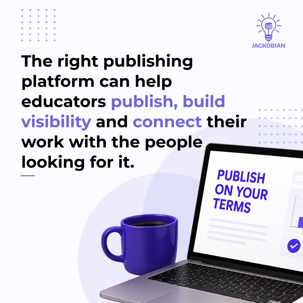 Jackobian_app's tweet photo. It makes your work easier to discover, gives students and other educators access to what you know, and creates an opportunity for your knowledge to reach people you may never meet.

Your classroom shouldn’t be the end of your knowledge.

Publish it. Let it travel. 📚

#Jackobian https://t.co/3mE4VOO7e4