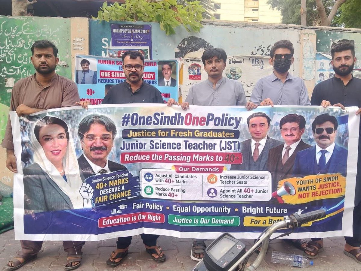 Rahzi_B's tweet photo. جب ہماری باری آئی تو پالیسیاں ہی تبدیل کر دی گئیں.
+Justice with Fresh GRADUATES 40
#PromoteScienceEducation
#AppointAll40plusJST
#SindhEducationForAll
@BBhuttoZardari
@FaryalTalpurPk
@sardarshah1
@awais_shah01
@SoomroJameel
@ZiaLanjar
@SindhCMHouse
@haleemsomro
@rustamanisajjad https://t.co/hQooA4L9cd
