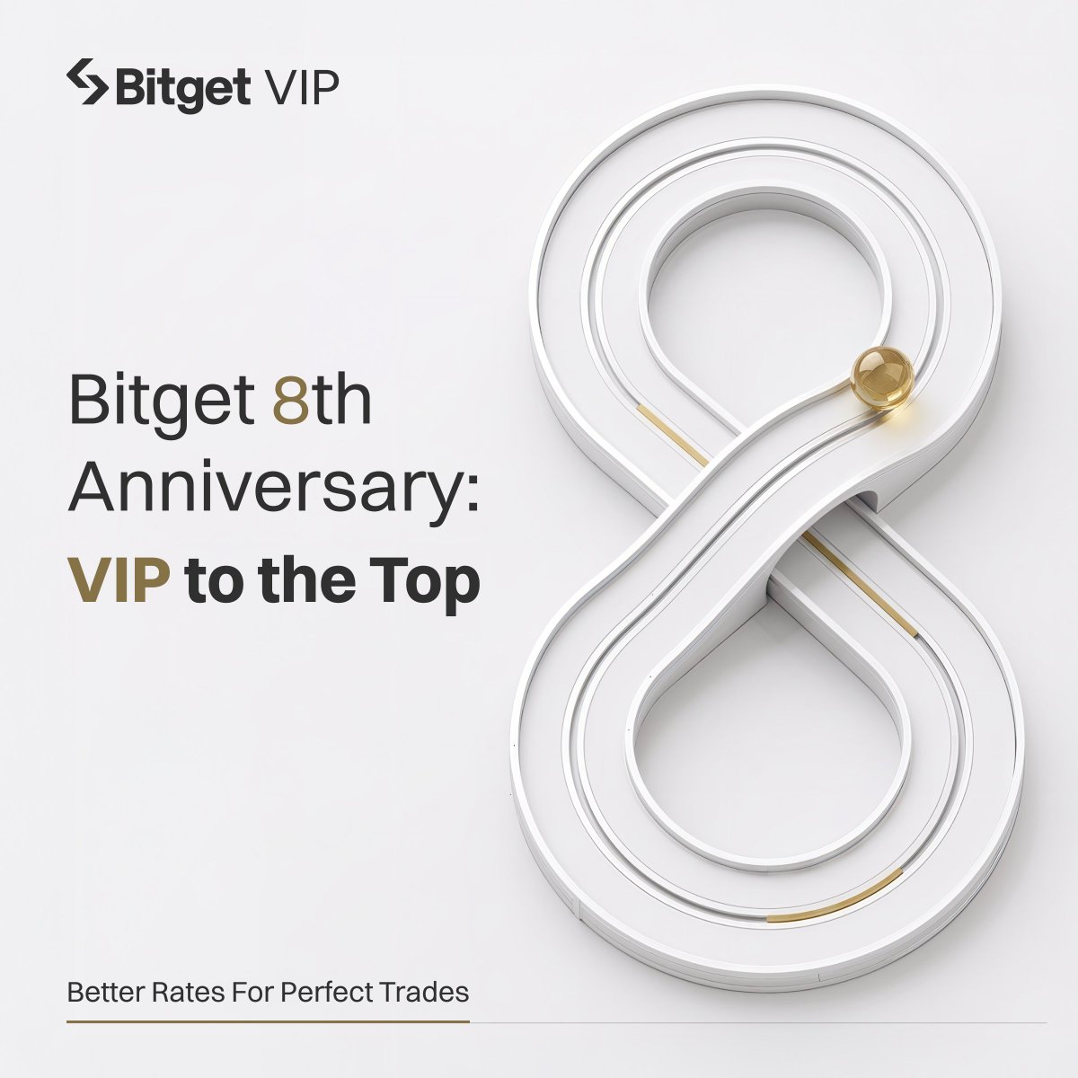 BitgetVIPs's tweet photo. VIP to the Top is ON.

Celebrate #Bitget’s 8th anniversary with exclusive VIP promotions and rewards.

8uilt for Perfect Trade. Built for what’s next.⚡

#BitgetVIP https://t.co/bEkLpGawNc