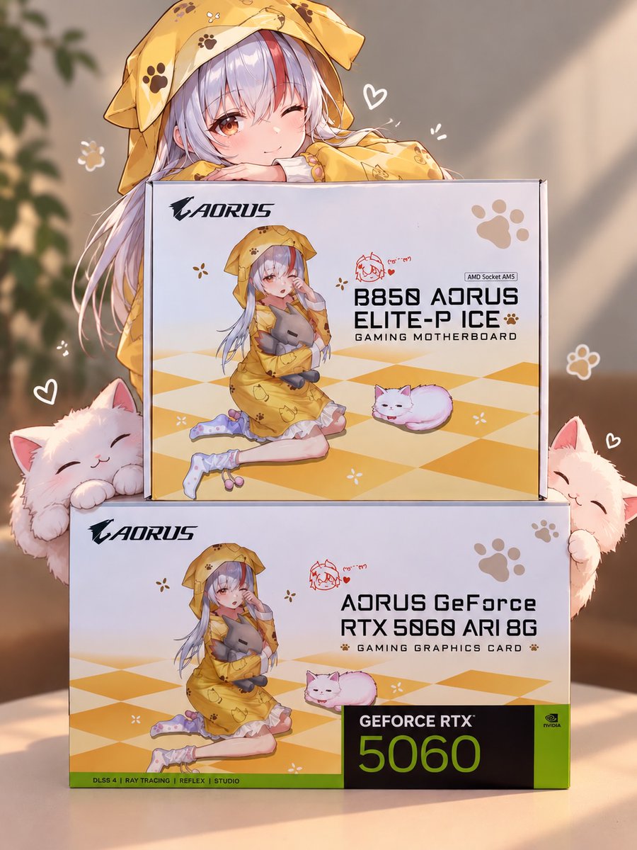 GIGABYTE_DE's tweet photo. GIGABYTE AORUS ARI INFINITY AERO ELITE GiMATE AI TOP GAMING POWER 😎

GIGABYTE &amp; ARI 👀
• AORUS GeForce RTX™ 5060 ARI 8G
• B850 AORUS ELITE-P ICE

Dank an 💘🛠📸🎥💻Cr: @ aorus_turkiye

#GIGABYTE #AORUS #custompc #pcgaming #setupwars #gaminglife #AORUSINFINITY https://t.co/gJG4B4DyhF