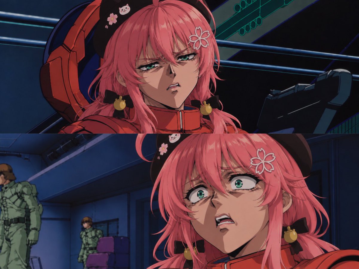 saburera4649's tweet photo. 『ガンダム0083』配役追加🤣

ニナ＝さくらみこ
デラーズ＝ロボ子さん
バスク＝獅白ぼたん

だんだんクセの強い顔芸配役になってきた🤣 https://t.co/nyZWcuy9b3