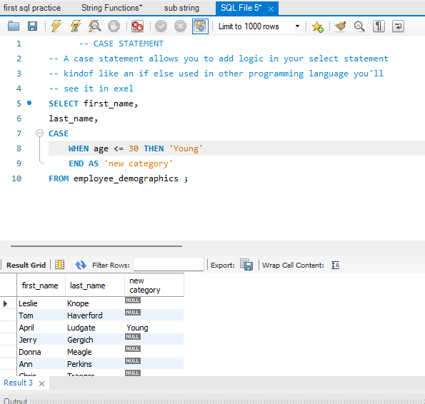 IE_novate's tweet photo. Day 8/30 of my #DataAnalysis challenge! 🚀

Today was all about leveling up my SQL skills:
🔹 CASE statements for conditional logic
🔹 CONCAT() to merge string columns
🔹 Stored Procedures with parameters

Building solid foundations! 💻📊

#30DaysOfData #SQL #DataAnalytics https://t.co/WGYKyGjgS3