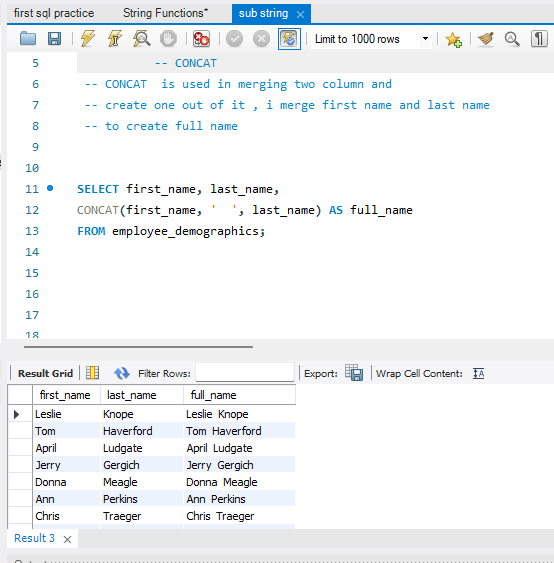 IE_novate's tweet photo. Day 8/30 of my #DataAnalysis challenge! 🚀

Today was all about leveling up my SQL skills:
🔹 CASE statements for conditional logic
🔹 CONCAT() to merge string columns
🔹 Stored Procedures with parameters

Building solid foundations! 💻📊

#30DaysOfData #SQL #DataAnalytics https://t.co/WGYKyGjgS3