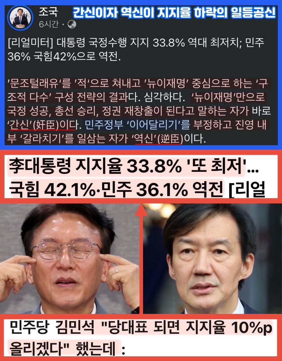 sharpark30's tweet photo. 민주당 간신들 강하게 직격한 조국!
간신들을 픽한 이재명의 자업자득이다. https://t.co/HW6Psg2bMq