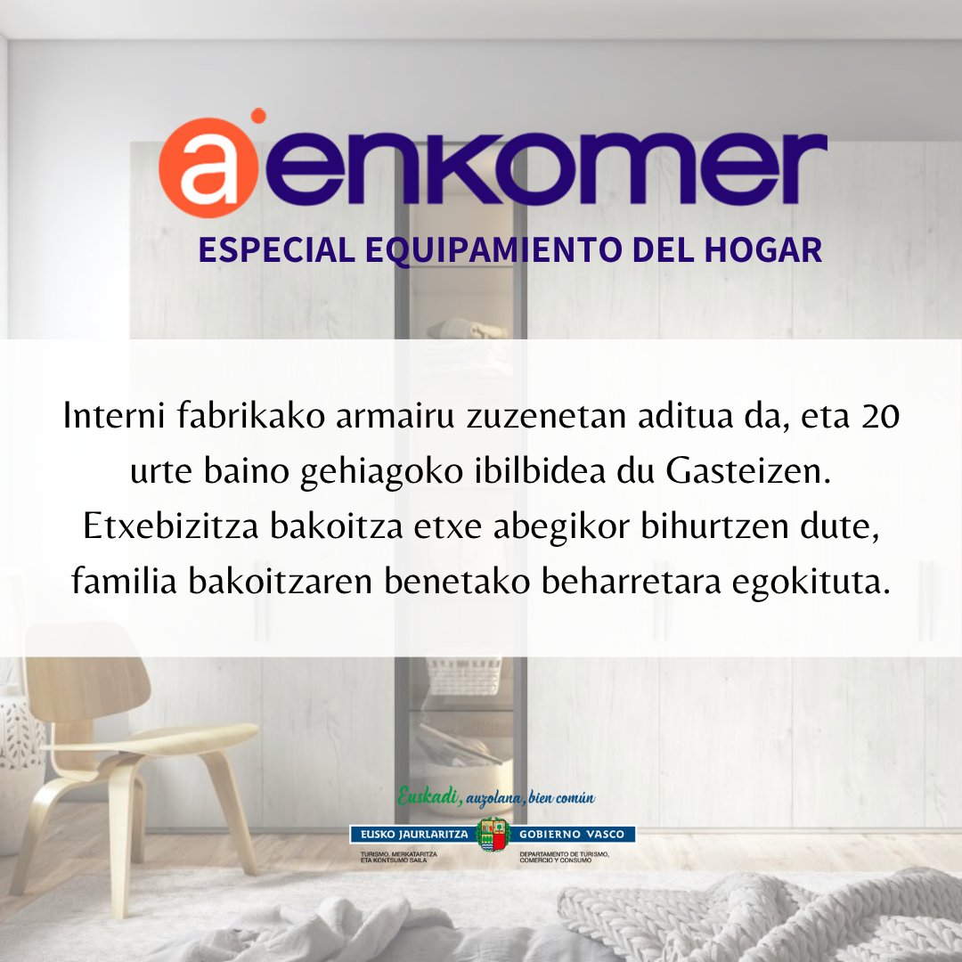aenkomer's tweet photo. 𝗘𝗦𝗣𝗘𝗖𝗜𝗔𝗟 𝗘𝗤𝗨𝗜𝗣𝗔𝗠𝗜𝗘𝗡𝗧𝗢 𝗗𝗘𝗟 𝗛𝗢𝗚𝗔𝗥/𝗘𝗧𝗫𝗘𝗞𝗢 𝗘𝗞𝗜𝗣𝗔𝗠𝗘𝗡𝗗𝗨 𝗦𝗘𝗞𝗧𝗢𝗥𝗘𝗔: 𝐈𝐍𝐓𝐄𝐑𝐍𝐈 𝐇𝐎𝐌𝐄

🔊Escucha a Carmen/ Entzun Carmeni:  https://t.co/jllA7GOtef 

Subvenciona/Laguntzailea: @DptoTurComCon https://t.co/HfRLCn48Lj