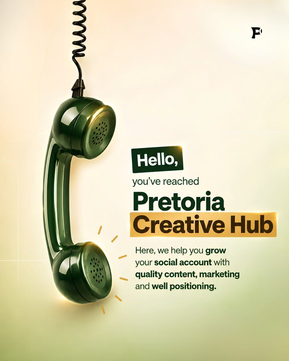 PretoriaHub_'s tweet photo. Hello,  Welcome to Pretoria Creative Hub.

We help brands show up better, get noticed, and help turn social media attention into real growth with quality content and smart marketing.

Let’s get your brand the attention it deserves. 

 Ready to grow your Brand? Let's talk. https://t.co/OgAf5QB4tD