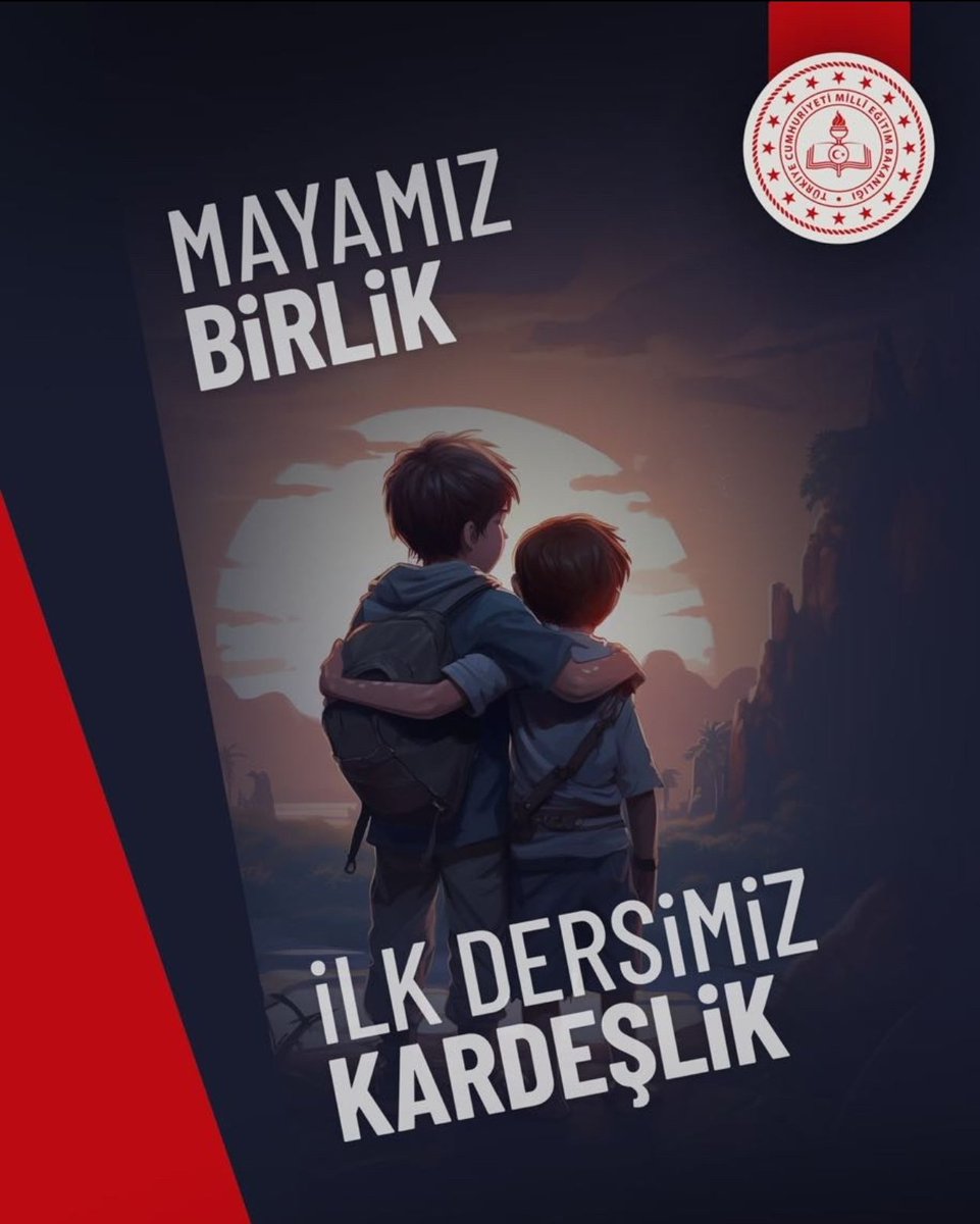 barbaros_2525's tweet photo. 2026-2027 eğitim öğretim yılına Millî Eğitim Bakanlığı olarak “Mayamız Birlik, İlk Dersimiz Kardeşlik” temasıyla başlıyoruz.

#İlkdersimizkardeşlik https://t.co/iY2ZibK2Nm