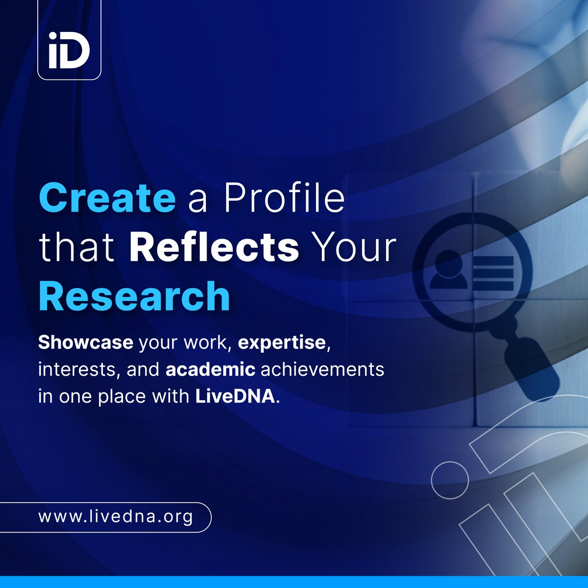 livednaofficial's tweet photo. Create a Profile That Reflects Your Research🌍

Bring your research, expertise, interests, achievements, and scholarly contributions together in one LiveDNA profile.

https://t.co/FOEd0fdpSo

#LiveDNA #ResearchIdentity #AcademicProfile #ResearchVisibility #Researchers #Research https://t.co/Xnj7L8vDaz