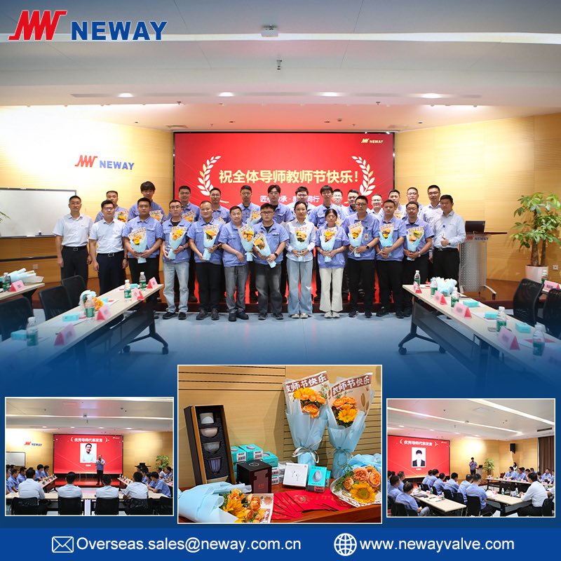 NewayValveSZ's tweet photo. 🌟 Honoring Mentors, Carrying Forward Craftsmanship

To recognize the mentors who support the development of our employees, NEWAY recently held a Mentor Recognition Event, celebrating their dedication to teaching, coaching, and knowledge sharing. https://t.co/N1KkiLbgJY