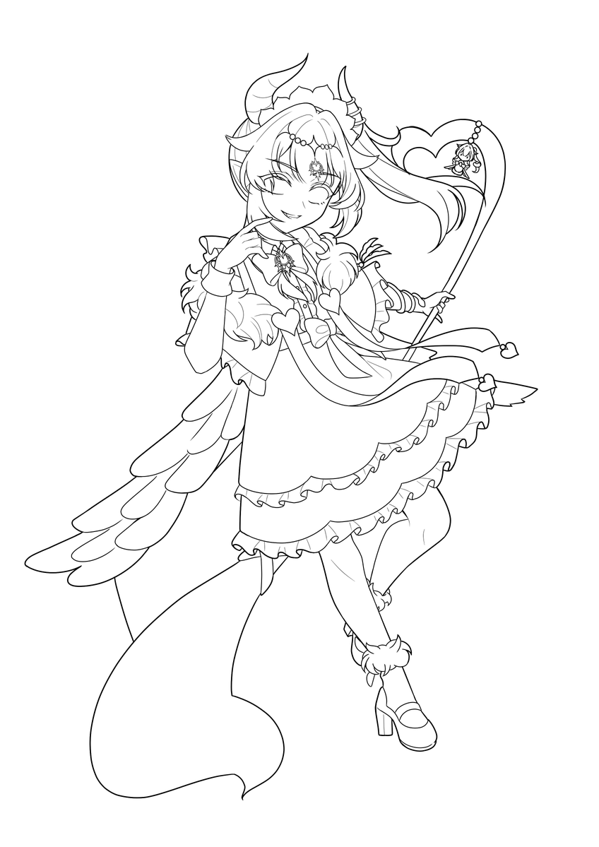 Elumina_Draw's tweet photo. 線画が気に食わないぃぃぃぃぃ！

#線画　#創作 https://t.co/hrb3ma0leY