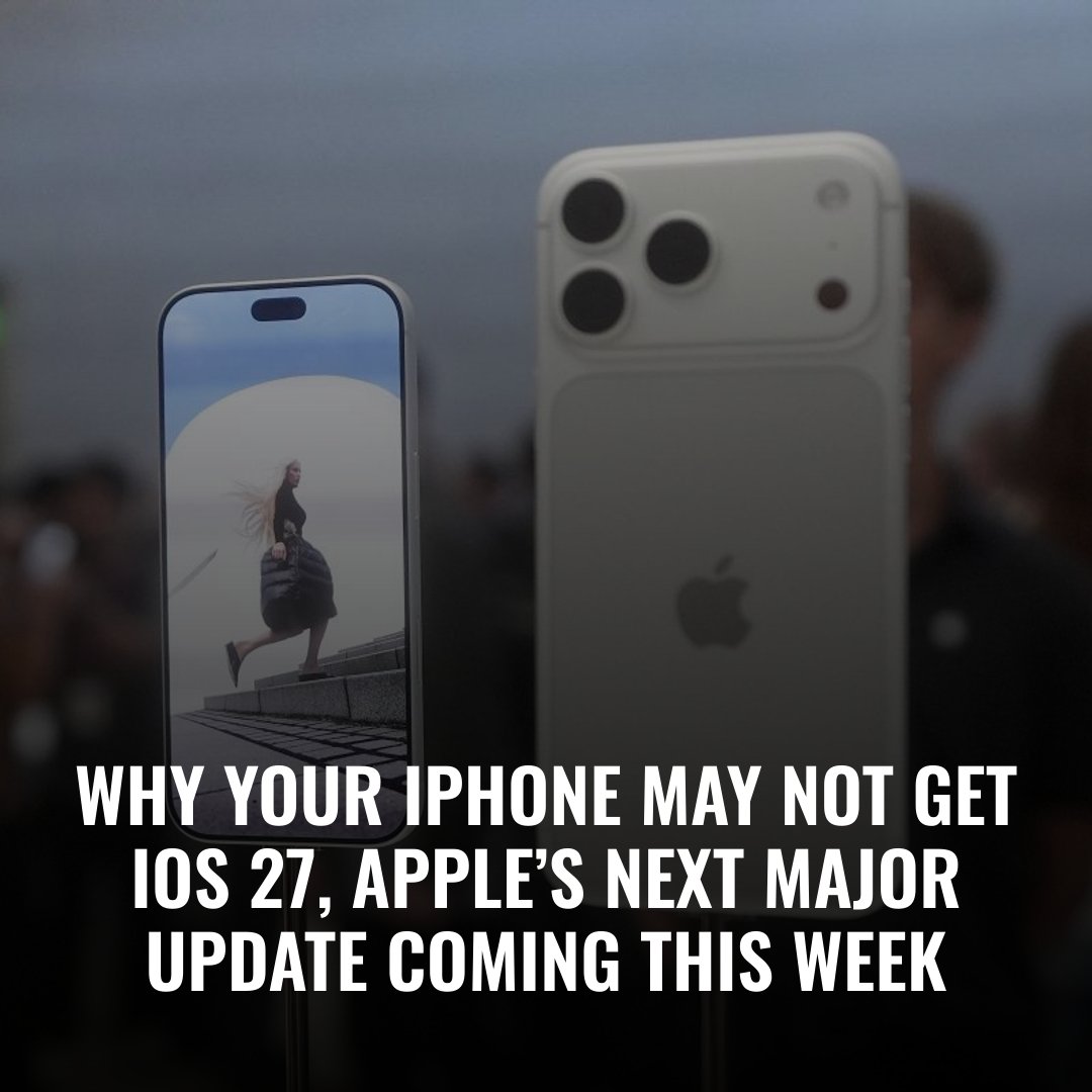 wane15's tweet photo. Is your iPhone too old for the newest update? Here's a list of Apple devices that can support iOS 27: https://t.co/9f3wG0R2Vd https://t.co/Gu7ArEwSIh