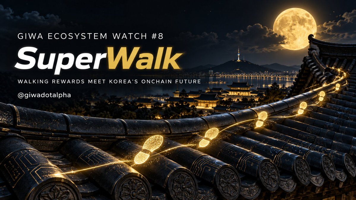 giwadotalpha's tweet photo. GIWA Ecosystem Watch #9 — @SuperWalk_ 👟

SuperWalk turns physical movement into a digital reward experience.

Its Basic Mode works as a reward-based pedometer without requiring an NFT. Pro Mode adds blockchain mechanics: users exercise with NFT shoes, earn rewards, improve equipment, and compete through leaderboards and crews.

That combination gives SuperWalk something many Web3 applications struggle to obtain—an existing consumer activity loop built around an ordinary habit.

Why could this matter for GIWA?

• Fitness offers a consumer-facing use case beyond trading, lending, and speculation.
• GIWA’s stated one-second block time and low transaction fees could support frequent reward claims and item-related transactions.
• SuperWalk’s Korean operating base fits GIWA’s goal of taking locally developed Web3 services to a wider market.
• A simplified wallet and stablecoin payment environment could eventually reduce friction between exercise rewards, digital assets, and real-world benefits.
The SuperWalk documentation identifies WALK and GRND as its in-app tokens. It says they are used for functions including shoe repair, synthesis, leveling, building, and item purchases.
However, this distinction is important: SuperWalk’s public website and documentation confirm its existing Move-to-Earn service, but they do not currently document a live SuperWalk deployment on GIWA Sepolia.
Before treating SuperWalk as an active GIWA application, verify:

• Whether @SuperWalk_ announces GIWA as an officially supported network
• Whether GIWA Sepolia explorer records contain verified SuperWalk contracts
• Whether any migration, bridge, reward, NFT, or wallet-integration plan is published
• Whether participation in GIWA or GASOK is confirmed by either organization

There is therefore no verified SuperWalk-specific Sepolia transaction to recommend today.

The practical action is verification itself: monitor the official SuperWalk account and compare any announced contract address against the GIWA Sepolia explorer before connecting a wallet or approving a transaction.

GIWA describes itself as an OP Stack-based Layer 2 powered by Upbit, with a planned self-custody wallet and a stablecoin ecosystem using Korean-won and global stablecoins. Those components could be relevant to a Korean consumer application with recurring rewards—but an actual SuperWalk integration must still be demonstrated publicly.
SuperWalk already connects walking with Web3 rewards.

The question for GIWA is whether those footsteps will eventually land on its own blocks.
#GIWA @SuperWalk_ #SuperWalk